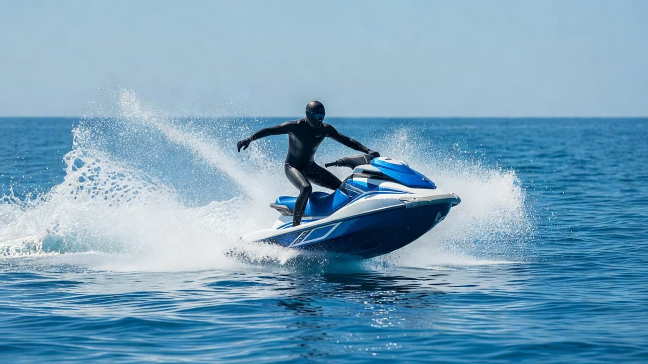 Jet-ski en pleine mer — permis côtier obligatoire pour les VNM