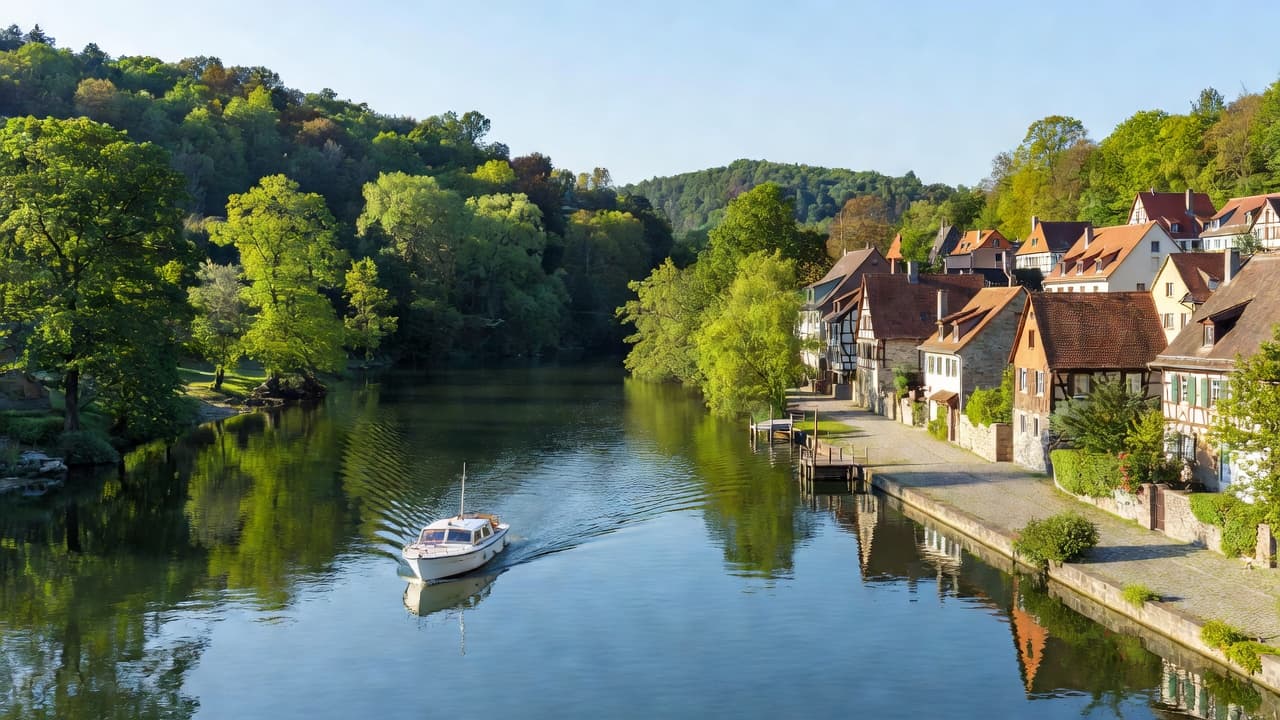 Navigation fluviale sur la Sarre, entre Sarrebruck et la Moselle